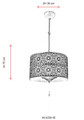 Lustra, Avonni, 683AVN1321, Metal, Maro antichizat