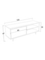 Comoda TV, Mod Design, Maku, Travertin