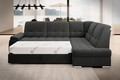 Coltar extensibil dreapta 3 locuri ELTAP, RT-04FL, Sado, 272x192x95 cm, lemn/poliester, gri inchis