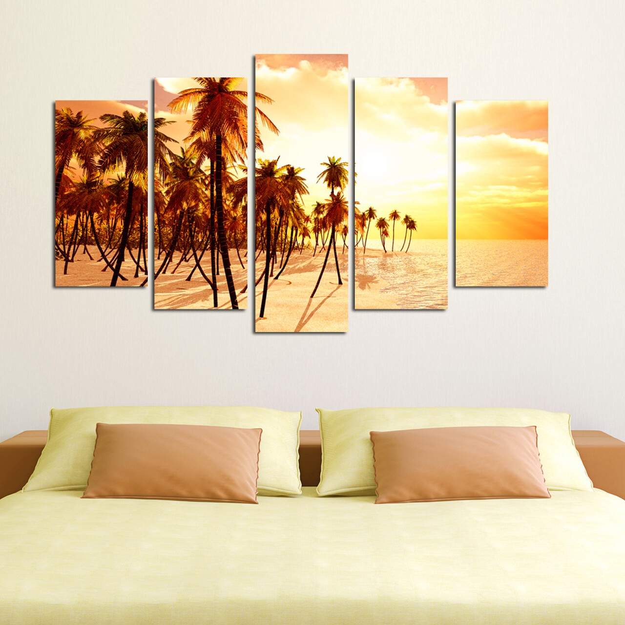 Tablou decorativ MDF, 5PMDF-10, 20 x 60 cm, Multicolor