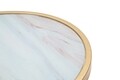 Masuta Glam Tridh, Mauro Ferretti, Ø 32.5x55 cm, fier, auriu