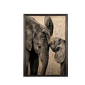 Tablou decorativ, Elephant Baby XL, Lemn, Lemn, Multicolor