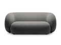 Canapea modulara 2 locuri, Kate, Micadoni, 183x99x76 cm, catifea, gri inchis