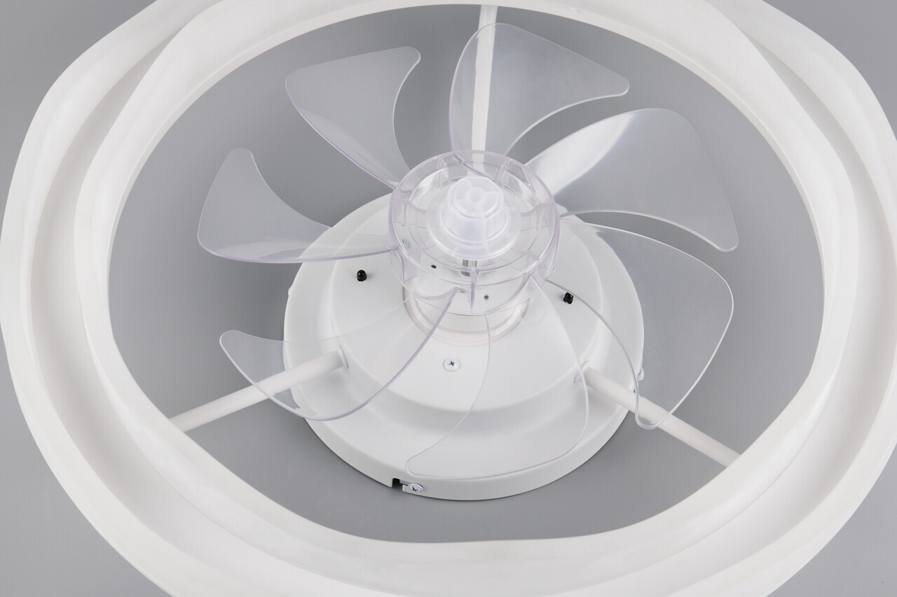 Plafoniera cu ventilator Skaulo, RL, 50x14 cm, 35W, 1x SMD, plastic, alb mat - view 6
