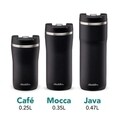 Termos inox Cafe Thermavac, Aladdin, 250 ml, negru