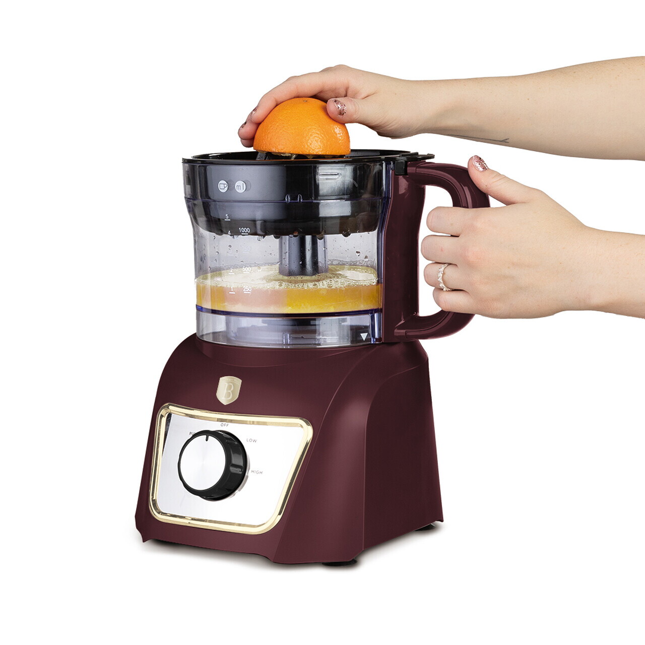 Set blender 8 in 1 Berlinger Haus, Leonardo, 500W, inox/plastic, visiniu mat - imagine 7
