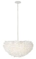 Lustra Feather, Mauro Ferretti, 1 x E27, 40W, 60x30 cm, fier, alb