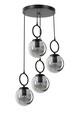 Lustra, Stala, 846STL2820, Metal, Negru