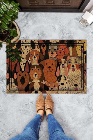Covoraș din PVC, Cane Carıno, 40x60 cm, PVC, Multicolor