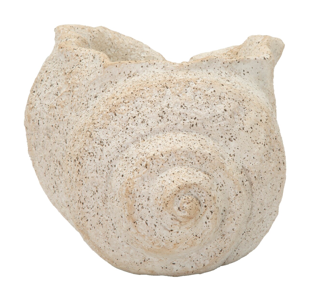 Vaza decorativa, Mauro Ferretti, Shell -B, 35x23x18 cm, oxid de magneziu, bej - imagine 7