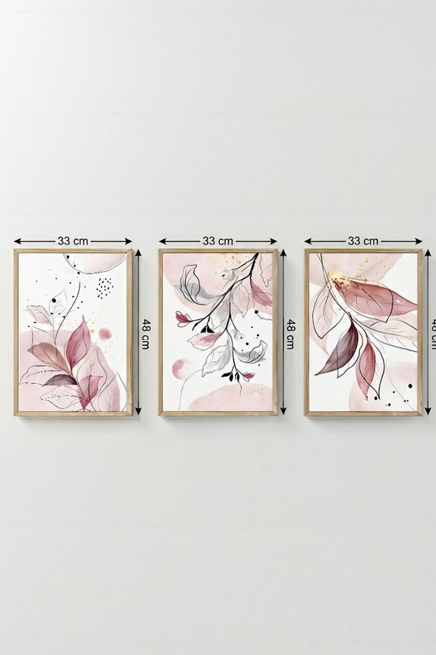 Set 3 tablouri decorative, Artsycllct41, MDF, Multicolor - view 4