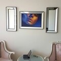 Set tablou si 2 oglinzi decorative T806, Neostill, sticla temperata, 50 x 70 cm/30 x 70 cm