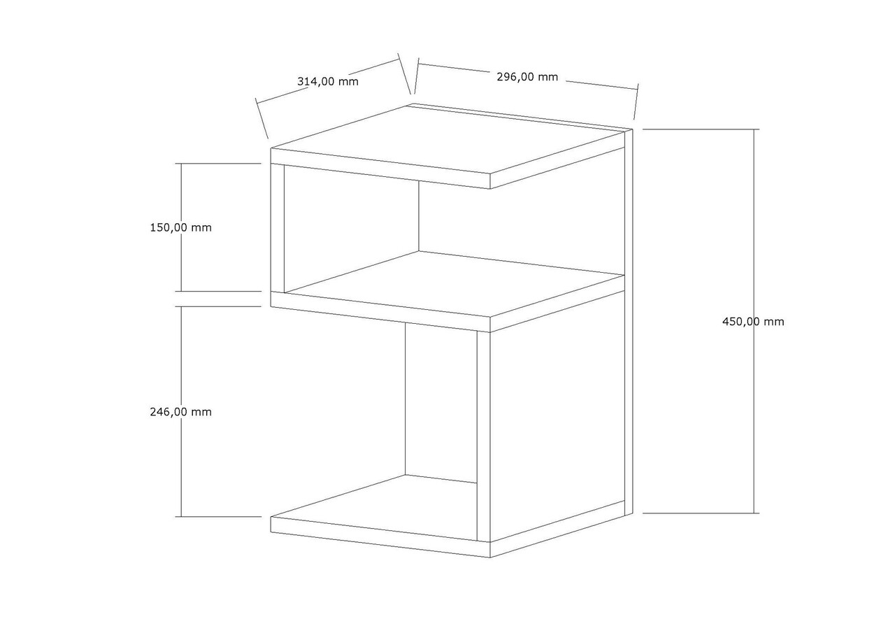 Masuta, Hanah Home, Carol, 29.6x45x31.4 cm, Maro - view 5