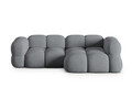 Coltar dreapta 3 locuri, Loretto, Cosmopolitan Design, 250x147x68 cm, tesatura structurata, gri