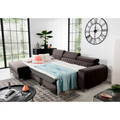 Coltar extensibil stanga 3 locuri ELTAP, LT-22VE, Grayson, 278x205x92 cm, lemn/poliester, maro
