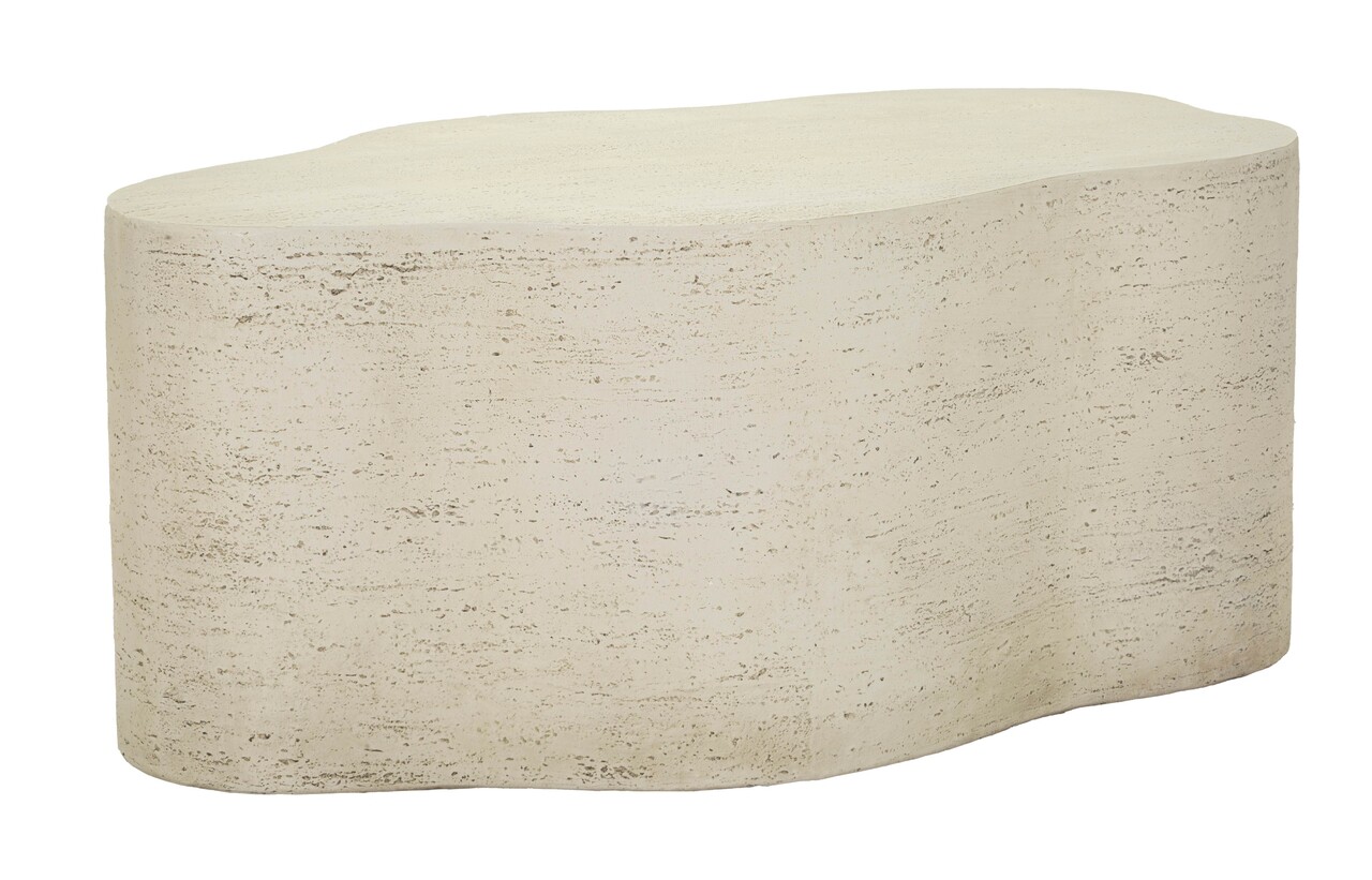 Masuta de cafea, Mauro Ferretti, Cloud, 92.5x54.8x40 cm, utilizare interior / exterior,  oxid de magneziu, crem - view 9