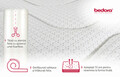 Saltea ortopedica Silver Memory 140x190 cm, H 18 cm, cu lenjerie de pat inclusa