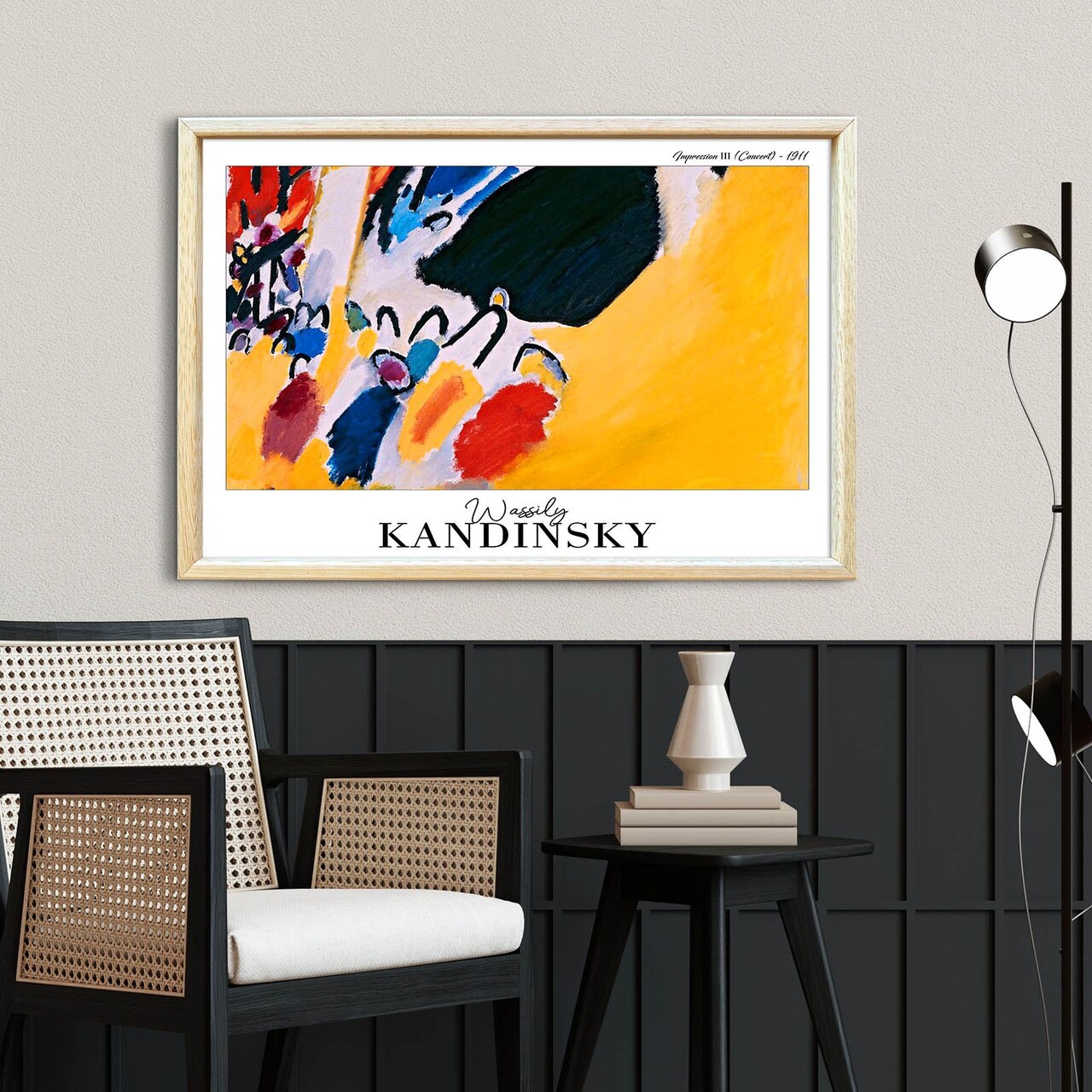 Tablou decorativ, 4262AHSKANDINSKY-017, Fundal: 100% MDF (Grosime: 2,7 mm), Multicolor - view 2