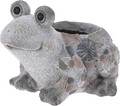 Ghiveci Frog, 33.5x28.5x23 cm, oxidat de magneziu, gri/maro