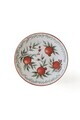 Set farfurii pentru desert, Hermia, 275KRM2574, Dimensiune: 20 cm (4 bucăți), Alb/Rosu