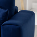 Coltar extensibil dreapta 4 locuri ELTAP, RT-40VE, Dalia, 289x190x95 cm, lemn/poliester, albastru