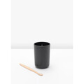 Suport periute si pasta de dinti, Brabantia, Dark Grey, 7.6x7.6x11 cm, polipropilena, gri inchis