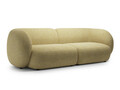 Canapea modulara 4 locuri, Kate, Micadoni, 243x99x76 cm, tesatura structurata, galben melanj