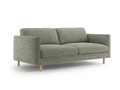 Canapea 3 locuri, Eden, Micadoni, 173x92x90 cm, tesatura structurata, verde muschi melanj