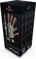 Set 7 cutite cu suport, Berlinger, Rose Gold Collection, inox/plastic