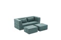 Canapea extensibilă cu 2 locuri, Balcab Home, 825BLC5404, Material: 100% ȘENILĂ, Verde