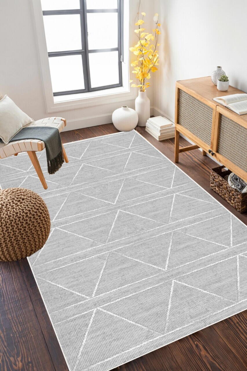 Covor, CLR-7191-20, 120x250 cm, Poliester, Gri