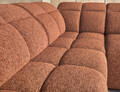 Coltar extensibil stanga 4 locuri ELTAP, LT-30COR, Falconn, 258x208x107 cm, lemn/poliester, caramiziu