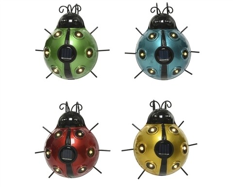 Lampa de gradina Ladybug, Lumineo, 14x13x5 cm, multicolor