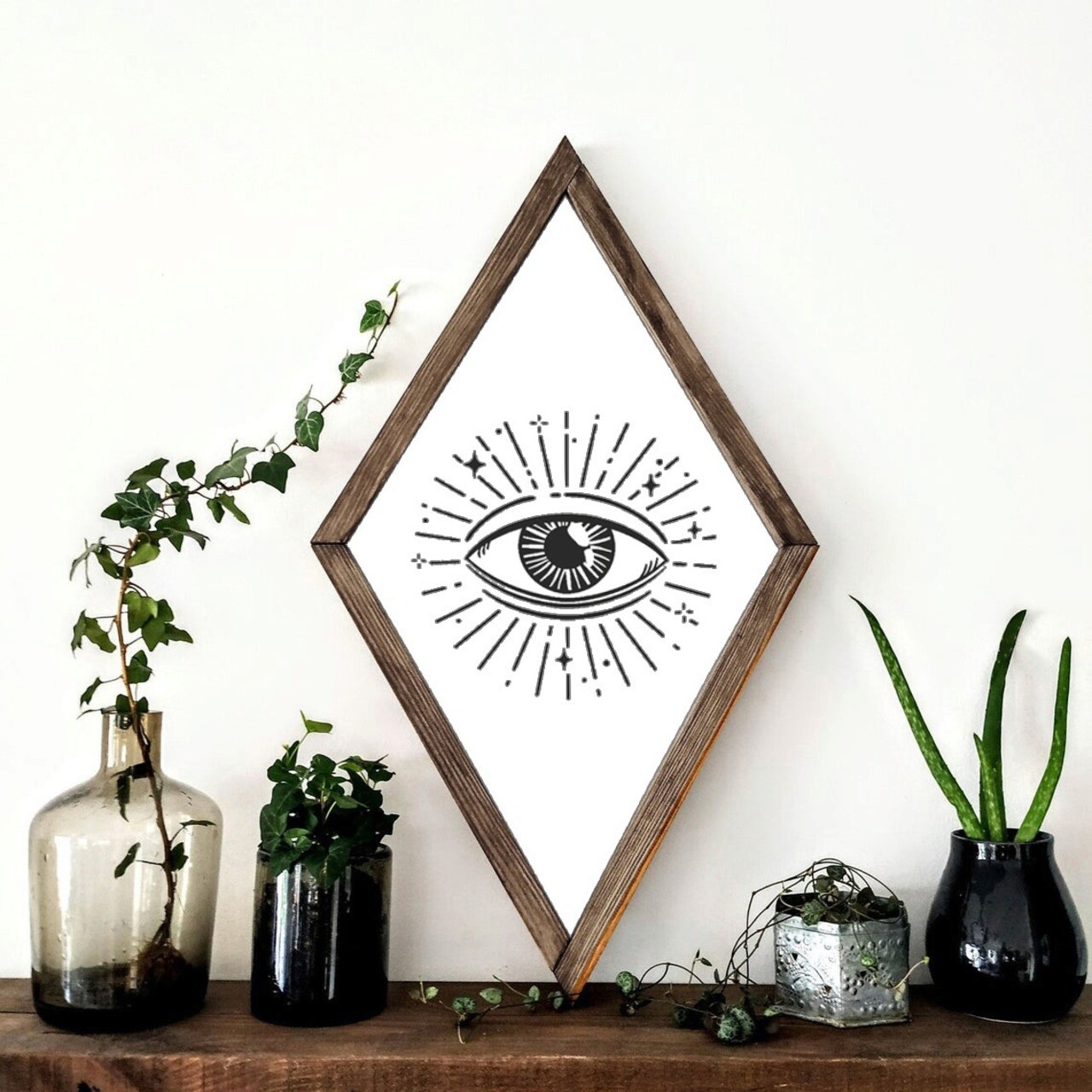 Tablou decorativ, CZM009, Lemn, MDF, Multicolor