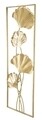 Decoratiune de perete 3D Iris A, Mauro Ferretti, 31x90 cm, fier, auriu