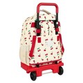 Rucsac cu roti, Safta, Cherry, 33 x 45 x 22 cm, poliester/polipropilena/otel, multicolor