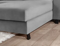 Coltar extensibil dreapta 4 locuri ELTAP, Mari-38, Mariall, 288x200x92 cm, lemn/poliester, gri