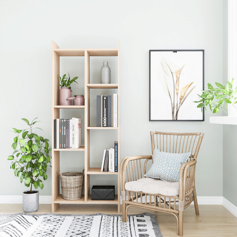 Corp biblioteca, Colman, Eden, 63.2x25x160 cm, Stejar Colman