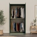 Dulap pentru haine, Hanah Home, Lucas 1600-239, 94x190x60 cm, Verde