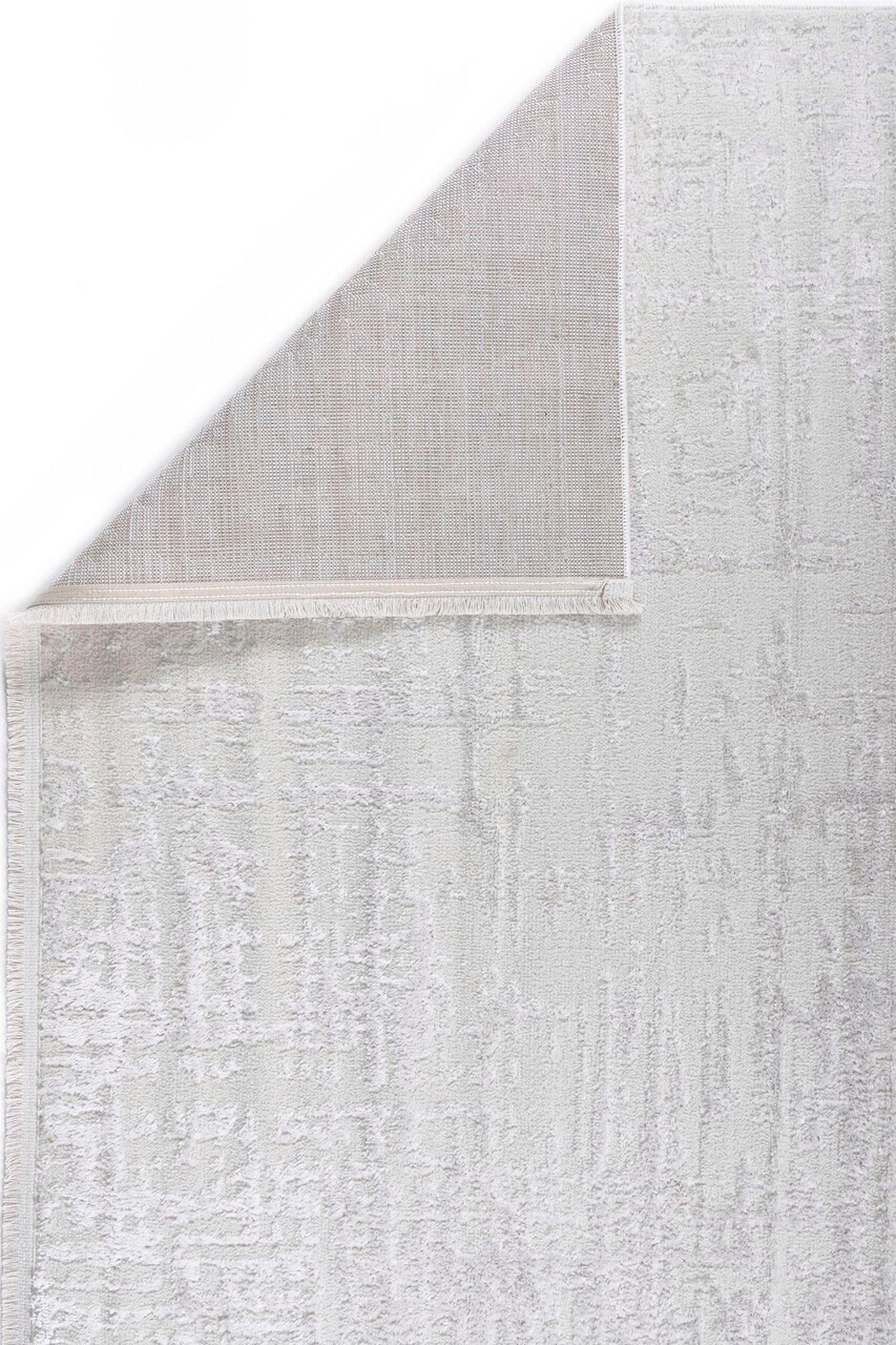 Covor, Feza, 100x200 cm, Poliester, Alb — imaginea 6