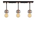 Lustra Demre N-1203, Noor, 22 x 60 cm, 3 x E27, 100W, negru