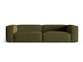 Canapea 5 locuri, Nuria-88, Micadoni Home, 290x110x72 cm, catifea, verde moss melange