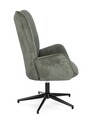 Fotoliu cu baza rotativa 360 Inas, Bizzotto, 69 x 72 x 106 cm, otel/poliester, verde