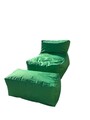Set fotolii tip puf (2 piese), Pufito, 535PFT1219, Poliester, Verde