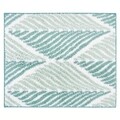 Covoras baie LEAF, Decomex, 60 x 90 cm, 100% bumbac, alb/vernil