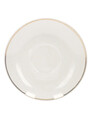 Set 2 cesti cu farfurie pentru ceai, Punto Oro, Brandani, 15x7.5 cm, portelan