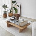 Masuta de cafea, Neostill, Saga Rectangle, Safir / Transparent