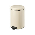 Cos de gunoi cu pedala, Brabantia, NewIcon, 20 L, 38x29x46.7 cm, otel, bej