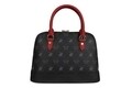 Geanta Beverly Hills Polo Club, 710, piele ecologica, negru/rosu