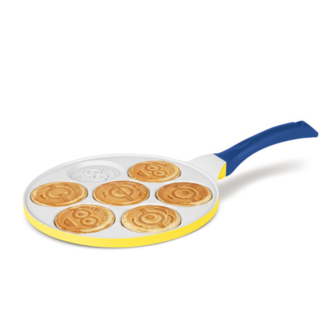 Tigaie pentru clatite, 7 forme Berlinger, Minions Collection, 26 cm, aluminiu turnat, galben/albastru - view 3